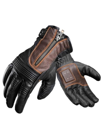 Men’s Leather Biker Gloves | Protective Retro Riding Gear
