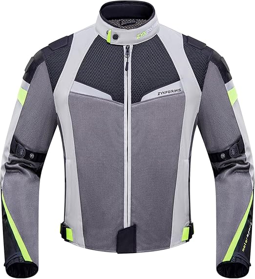 Men’s Mesh Textile Motorcycle Jacket - Multi-Adjustable Armored Adventure Touring Gear - Breathable Protective Biker Apparel for Men