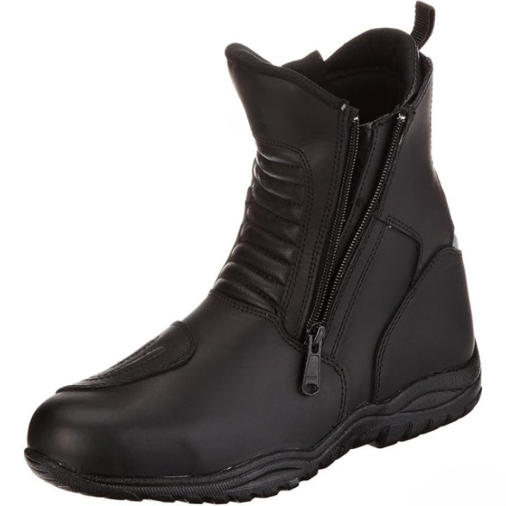 
Men’s Performance Leather Riding Sneakers – Reinforced Urban Biker Boots
