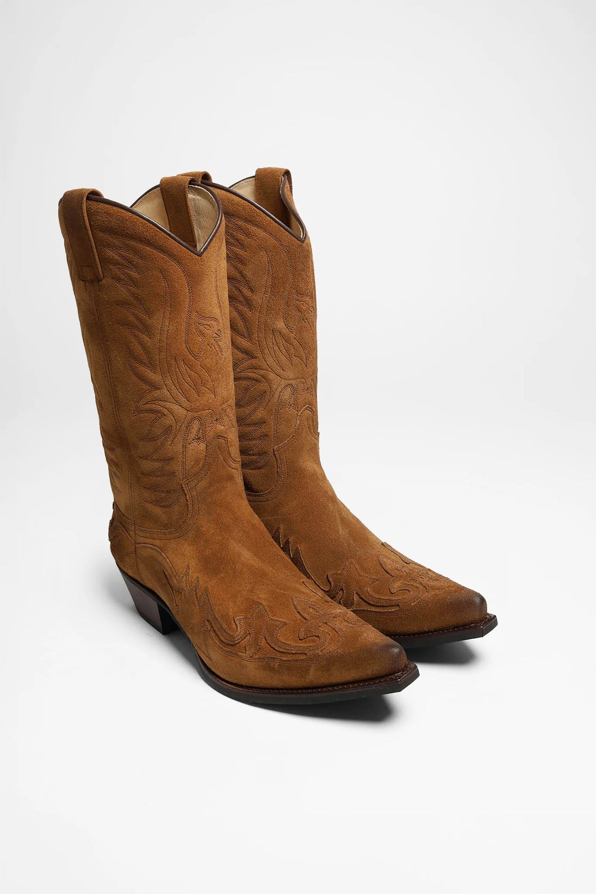 Men's Premium Brown Suede Cowboy Boots | Classic Western Style