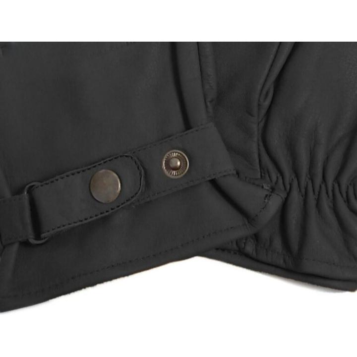 Premium Black Leather Western Riding Gloves – Durable, Comfortable & Stylish