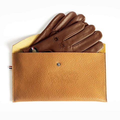 Luxury Western Leather Driving Gloves – Brown & Black | Men’s Classic Motoring Gloves