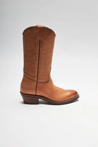 Classic Tan Leather Men's Cowboy Boots | Premium Western Riding Boots