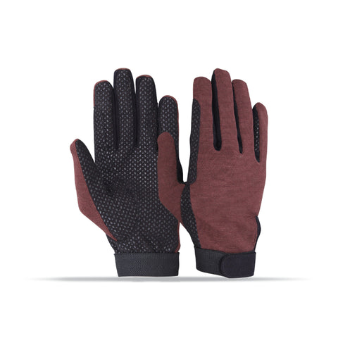 Western Horse Riding Gloves – Breathable Leather Equestrian Gloves with Grip & Touchscreen Compatibility