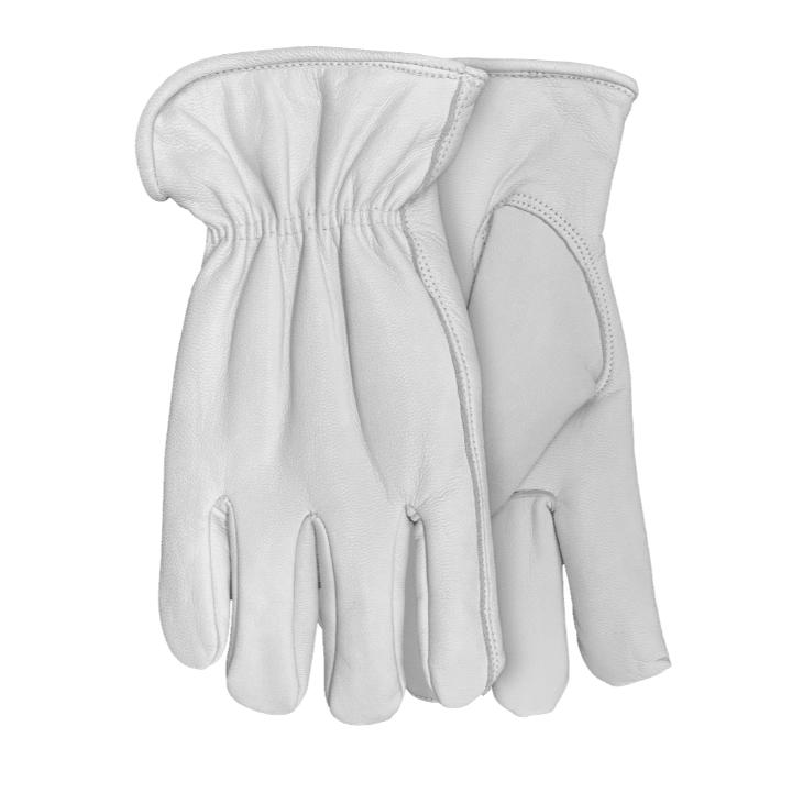 White Western Men’s Winter Gloves – Insulated Leather Cold-Weather Work Gloves