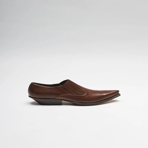 Men’s Brown Leather Western Shoes |  Cowboy Shoes
