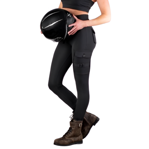 Biker Lady Cargo Touring Motorcycle Leggings – Stylish Protective Riding Pants for Women