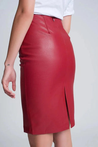 Women's & Girls Genuine High Quality Lambskin leather mini skirt