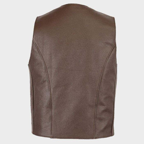 Men's Leather Vest | Handmade Biker cow leather Vest For Men / special gift for someone special person .