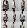 Men's Real Cowhide Hair-On Jacket – Black & White Western Cowboy Leather Coat – Handmade Cow Print Outerwear