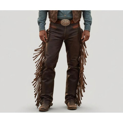 Heritage Western Cowboy Pants – Heavy-Duty Men’s Boot-Cut Work Pants