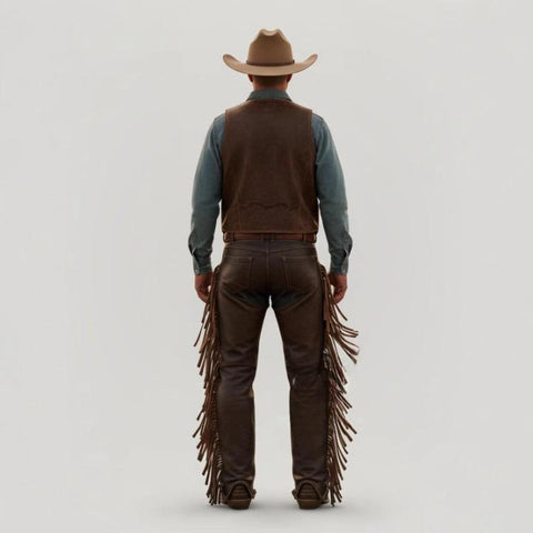 Heritage Western Cowboy Pants – Heavy-Duty Men’s Boot-Cut Work Pants