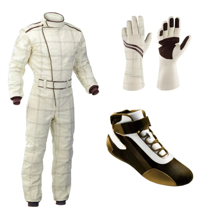 Go Kart Racing Suit Kit - Level 2 Protection, Digital Printed Suit with Karting Shoes & Gloves