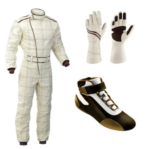 Go Kart Racing Suit Kit - Level 2 Protection, Digital Printed Suit with Karting Shoes & Gloves