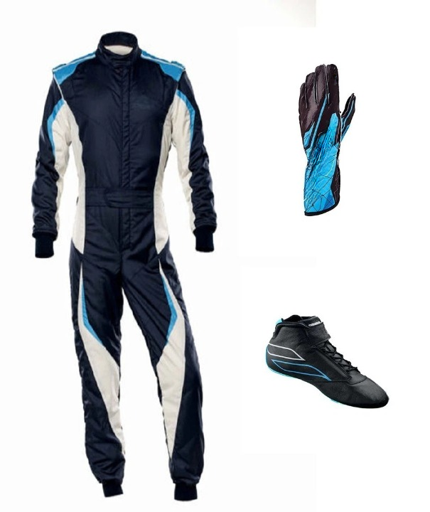 Go Kart Racing Suit Kit - Level 2 Protection, Digital Printed Suit with Karting Shoes & Gloves (Copy)