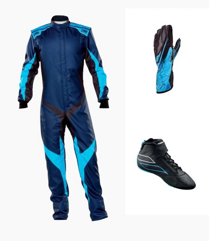 Go Kart Racing Suit Kit - Level 2 Protection, Digital Printed Suit with Karting Shoes & Gloves
