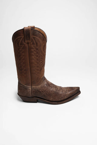 High Brown Leather Cowboy Boots | Premium Western Riding Boots