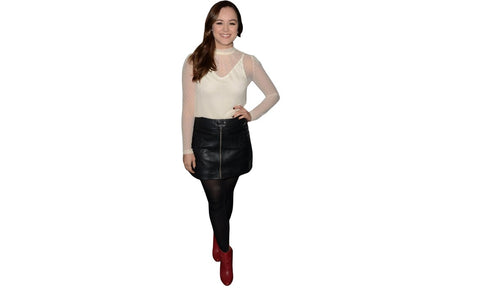 Elegant Women's Genuine Lambskin Leather A-Line Skirt | Below Knee Length, Custom Made (Copy)